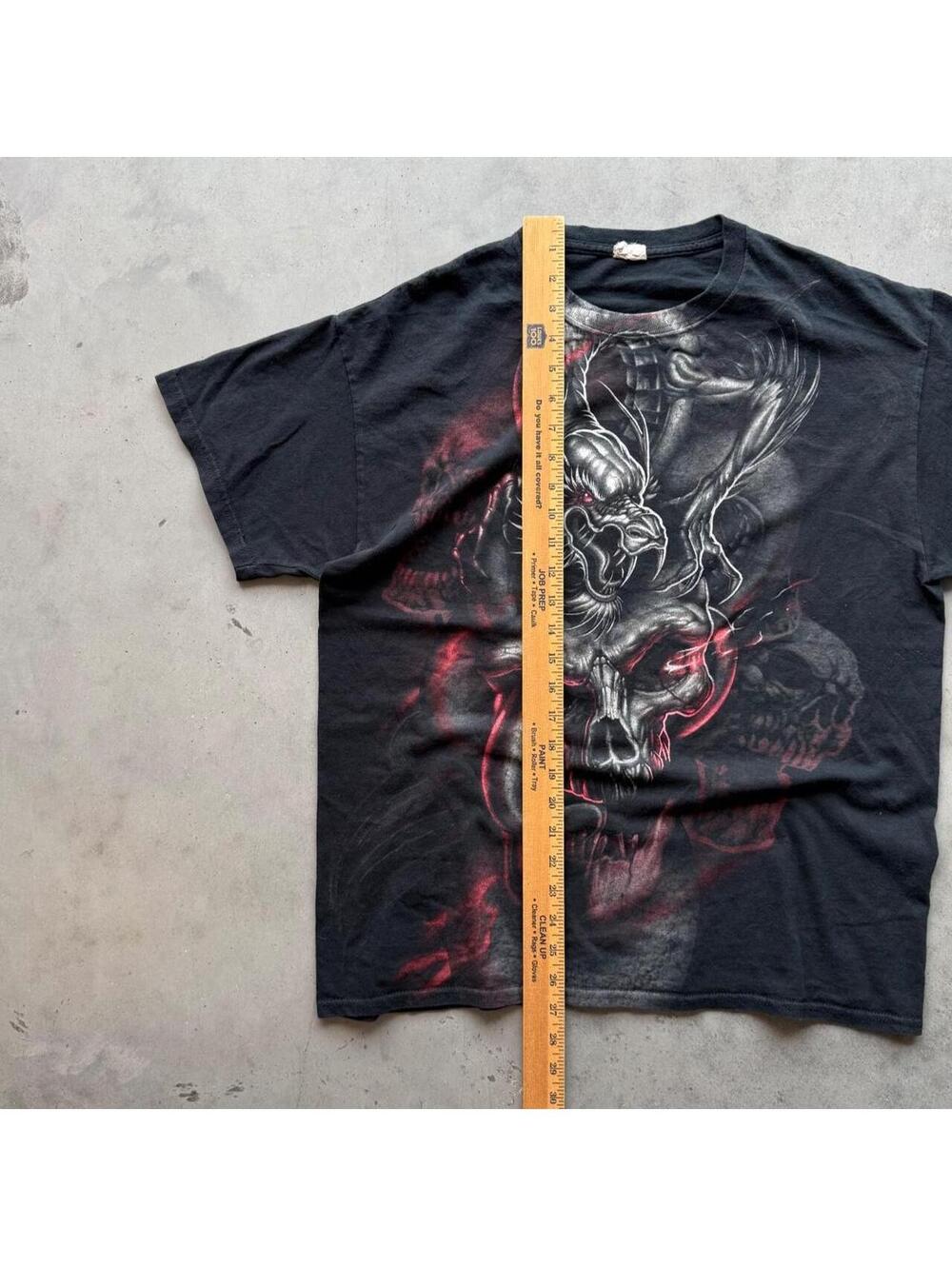 y2k grunge dragon graphic tee - Gem
